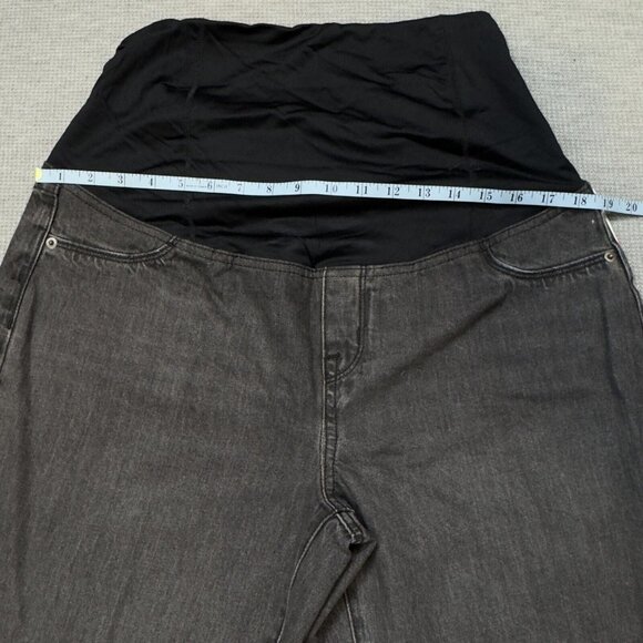 Isabel Maternity Boyfriend Black Jeans Ingrid Isabel Power Stretch Size 10 NWT - Picture 9 of 16